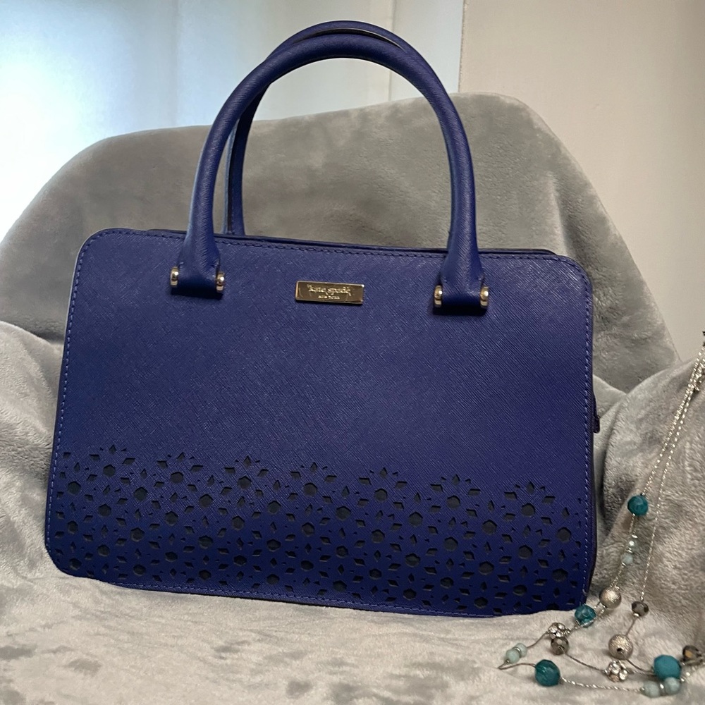 Kate Spade Purple Scalloped Satchel